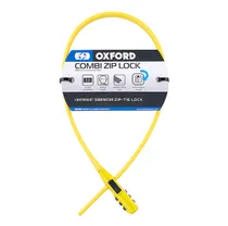 Kombinationslås OXC Combi Zip Lock Gul 470 mm